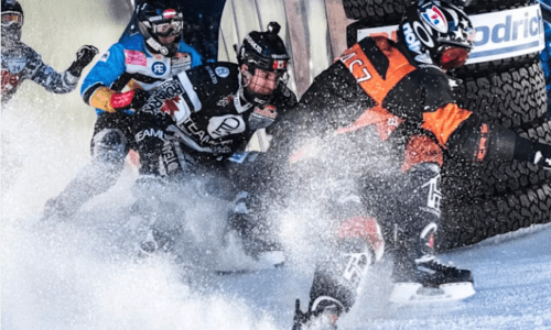 Switzerland ice cross race