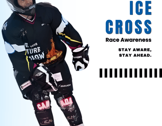 Ice Cross Race Awareness: Reading the Track and Competitors